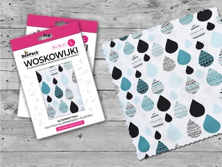 KROPLE DESZCZU - woskowijka pojedyncza XL