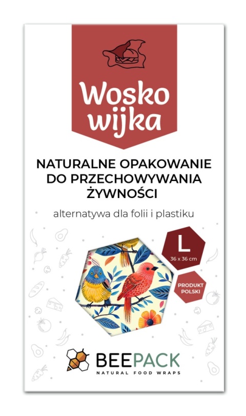 WOSKOWIJKI L (large size) PTASZKI 36x36 cm WOSKOWIJKI L (large size) PTASZKI 36x36 cm