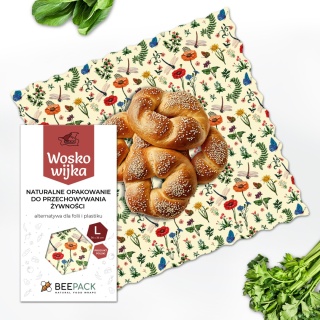 WOSKOWIJKA L (large size) ŁĄKA 36x36 cm