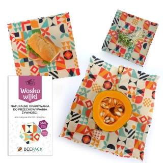 ZESTAW WOSKOWIJEK GEOMETRIA (3 woskowijki S+M+L)