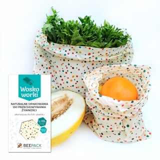 ZESTAW WOSKOWORKÓW GROSZKI (2 woskoworki L+XL)